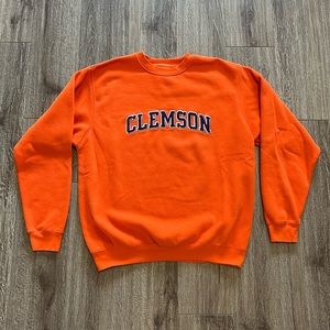 Vintage Clemson Crewneck Sweatshirt Orange Size XXL